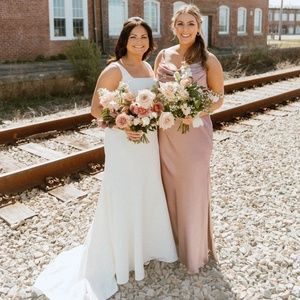 Revelry Skye Satin Rose Quartz size 14